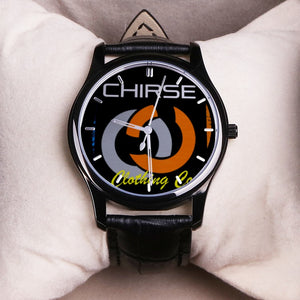Chirse Clothing Company Waterproof Watch With Black Genuine Leather Band - Chirse Clothing Company 