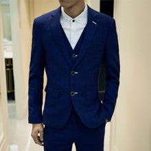 Retro Plaid Suit For Men Fashion Slim Fit - Chirse Clothing Company 