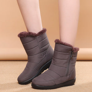 Snow Boots Winter Warm Non-slip Waterproof Women Boots Mother Shoes Casual Winter Autumn Boots Female Shoes Plus Size 35-42 - Chirse Clothing Company 