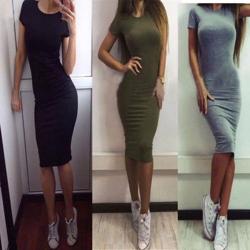 Chirse Clothing Company Women Fashion Sexy Short Sleeve Dress - Chirse Clothing Company 