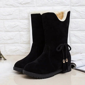 Snow Boots Winter Ankle Boots Women Shoes Heels Winter Boots Fashion Shoes - Chirse Clothing Company 