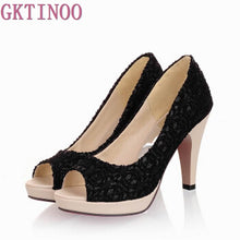 GKTINOO High quality 2018 new Open Toe High Heels Women Pumps Brand new shoes women sandals wedding pumps size 34-43 - Chirse Clothing Company 