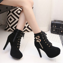 Women Sexy High Heels Platform Ankle Boots - Chirse Clothing Company 
