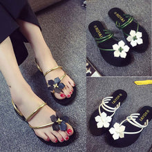 Flower Weave Sandals Peep-Toe Flip Flops - Chirse Clothing Company 