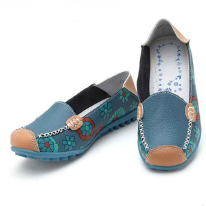 New Women Leather Soft Leisure Flats - Chirse Clothing Company 