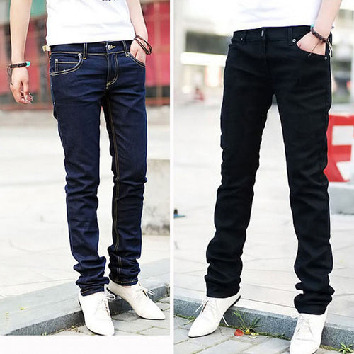 Men Casual Jeans Pencil Pants - Chirse Clothing Company 